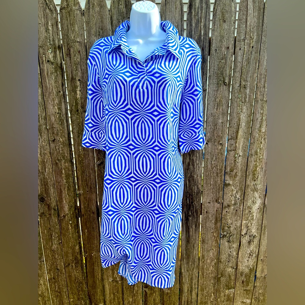 Laundry Abstract Design Shirt Dress Size 12 (N)
